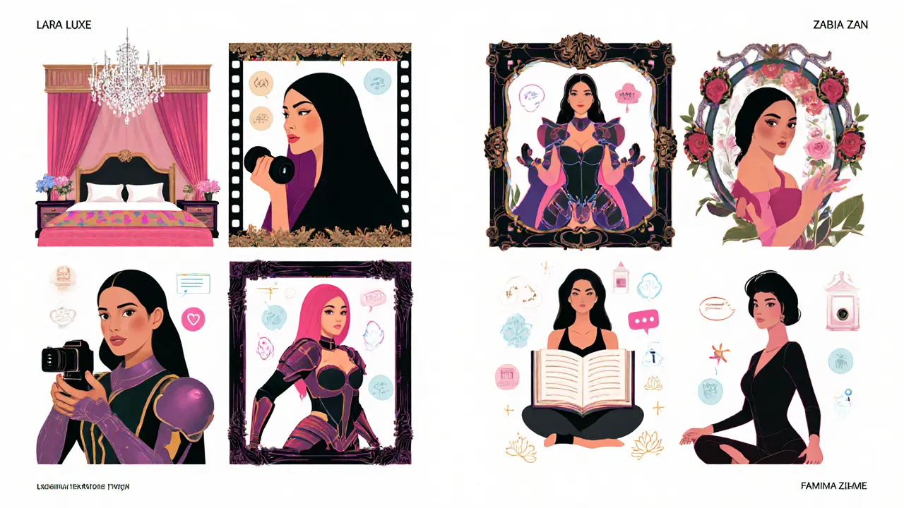Illustrated portraits of ten creators, each with distinct visual symbols of their style.